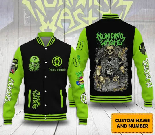 Discover Municipal Waste Fan Name Personalized Baseball Jacket