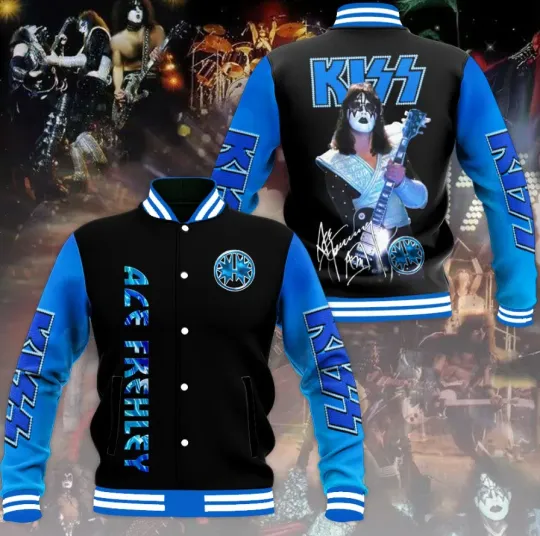 Discover Kiiss Ace Frehley 1951-2025 Thank You Baseball Jacket