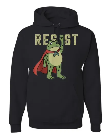 Discover Portland Frog, Resist Frog, Protest For Men Women Unisex Pullover Hoodie