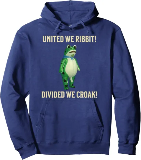 Discover United We Ribbit Divided We Croak Frog of Portland Unisex Hoodie