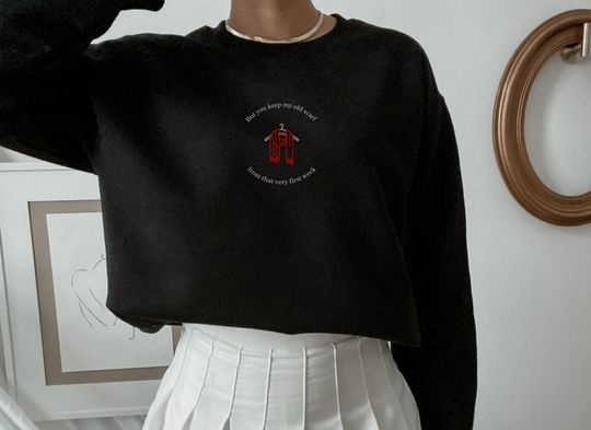 Discover Embroidered All Too Well Sweatshirt | TSwift Artwork | Gift for her | Christmas gift | TSwift gift | All Too Well Scarf | Jake Gyllenhaal