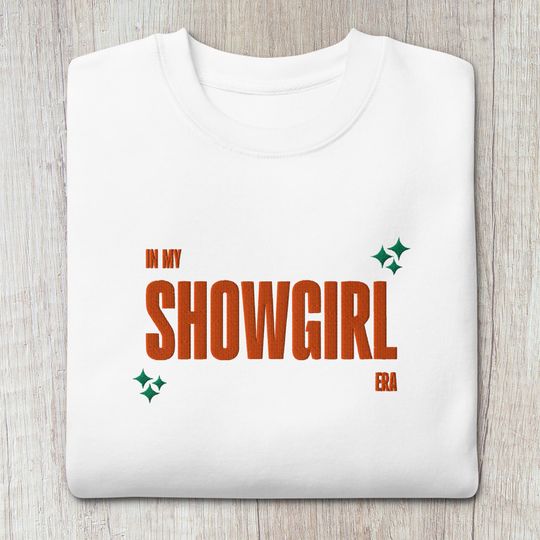 Discover Showgirl Era Embroidered Sweatshirt: Unisex Cotton Blend