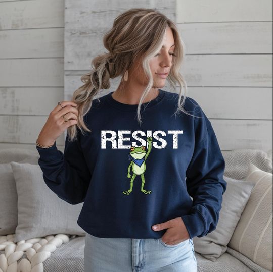 Discover Resist Frog Sweatshirt | Free Portland | Freedom Frog Sweatshirt