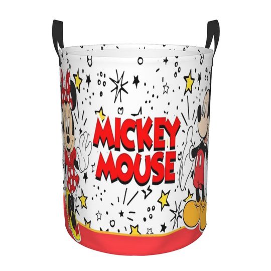Disney Mickey Mouse Minnie Kids Toys Storage Laundry Baskets