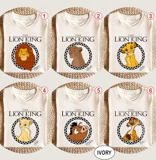 Lion King Checkered Shirt, Hakuna Matara Shirt, Disney Safari Shirts, Lion King Family Shirt, Disney Park Shirt, Animal Kingdom Shirt
