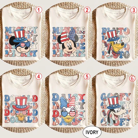 Discover Mickey and Friends 4th Of July Shirt, Mickey Friends Shirt, Patriotic Memorial Day Tee, Disney 4th of July Shirt, Disney USA Shirt