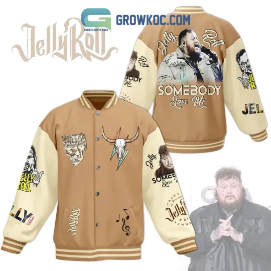 Discover Jelly Roll Somebody Save Me Baseball Jacket