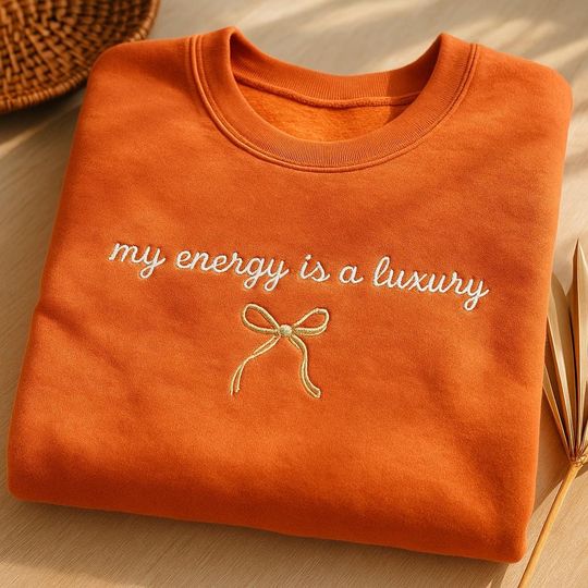 Discover My Energy Is Luxury Embroidered Shirt, Showgirl Era Tee, Trendy  Top, Female Empowerment Graphic Shirt, Gift for Her