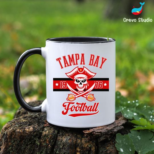 Discover Tampa Bay Football Mug, Custom Coffee Cup Gift, Personalized Name for Fan