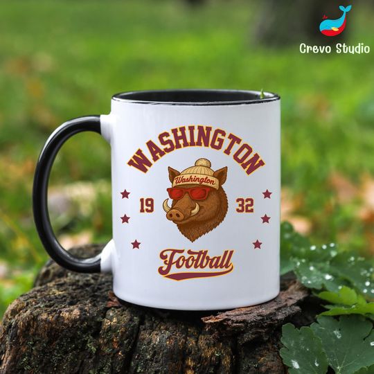 Discover Washington Football Mug, Personalized Falcon Coffee Cup, Custom Fan Gift Mug