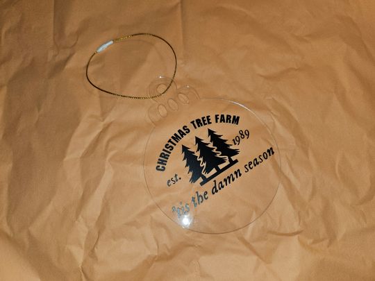 Christmas Tree Farm1989 flat bauble Taylorr Swifts inspired