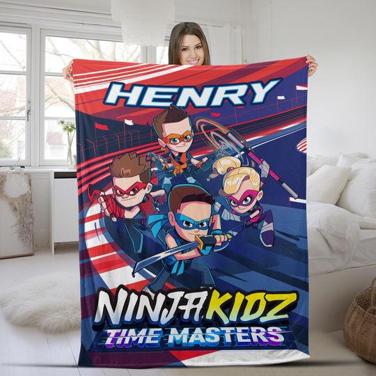 Discover Ninja Kidz TV Family Birthday Blanket/Ninja Kidz TV Birthday Blanket/Ninja Kidz TV Blanket/Custom Ninja Kidz tv Birthday Blanket UM2E06