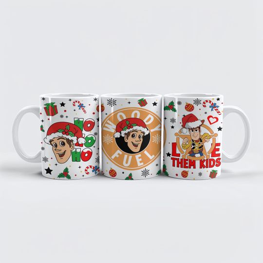 Discover Toy Story Love Them Kids Coffee Mug, Disney Sheriff Woody Christmas Cup, Wdw Nostalgic Holiday Gift, Magic Kingdom Stocking Stuffer Gifts