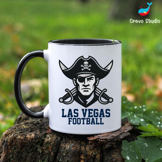 Discover Las Vegas Football Mug, Custom Coffee Cup Gift, Personalized Name for Fan