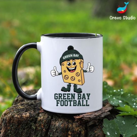Discover Green Bay Football Mug, Custom Coffee Cup Gift, Personalized Name for GB Fan