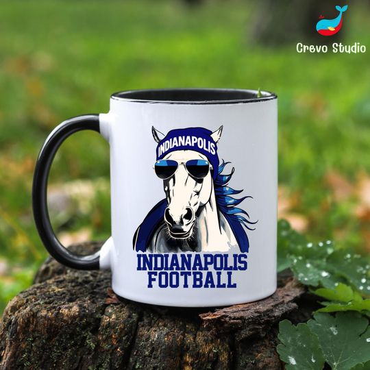 Discover Indianapolis Football Mug, Custom Coffee Cup Gift, Personalized Name for Colt Fan