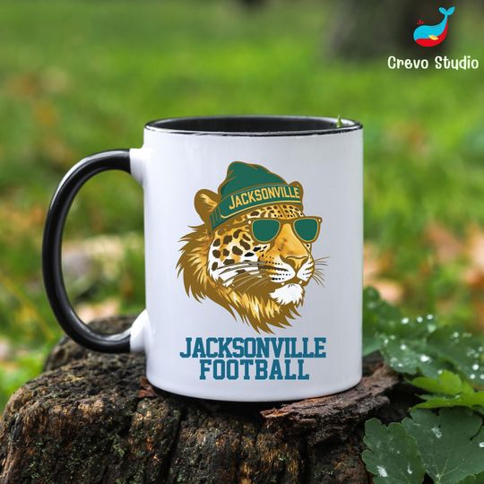 Personalized Jacksonville Football Jaguar Mug, Coffee Cup Gift, Gift for Fan