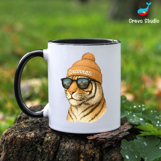 Discover Cincinnati Football Fan Mug, Custom Coffee Cup, Personalized Gift for Football Lovers, Cincinnati Custom Mug, Gift Idea for Her or Him