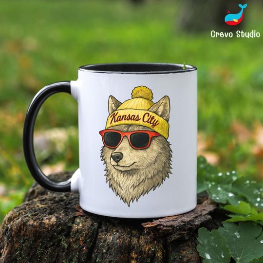 Discover Kansas City Football Mug, Custom Coffee Cup Gift, Personalized Name for KC Fan