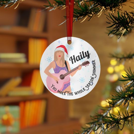 Discover You Make the Whole Season Shimmer, Swifieee Christmas Ornament, Personalized Ornament