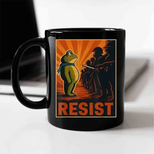 Discover Frog Resist Portland Frog Protest Coffee Mug