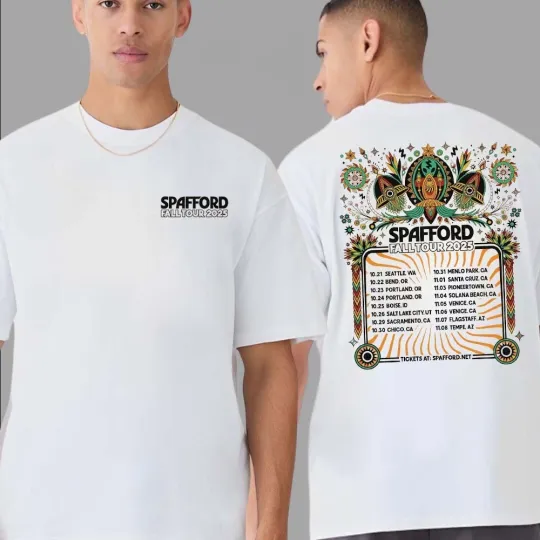 Discover Spafford Fall Tour 2025 Dates List Unisex T-Shirt