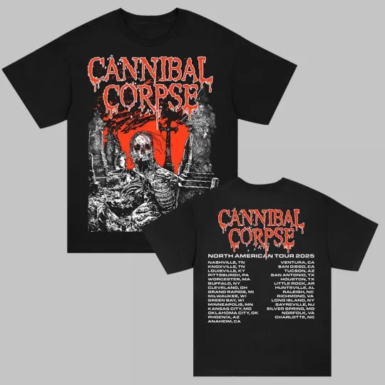 Cannibal Corpse North American Tour 2025 T-Shirt