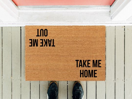 Discover Take Me Home Coir Doormat: Funny Song Lyric Welcome Mat