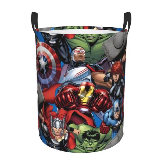 Custom Disney Iron Man Marvel Film Laundry Basket