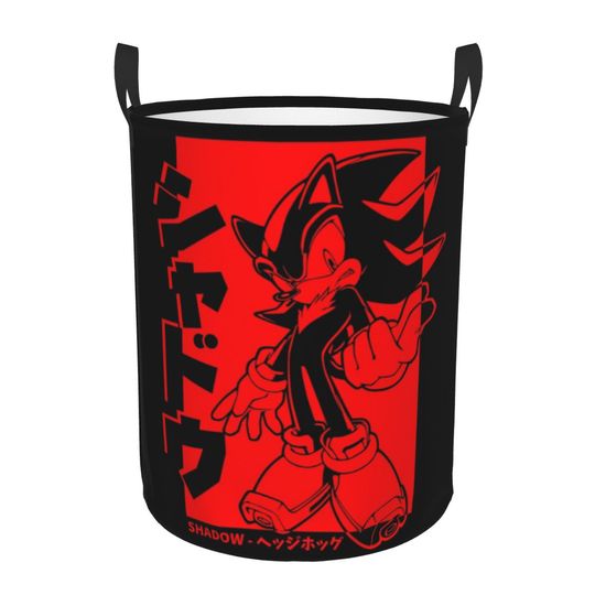 Japanese Shadow The Hedgehog Foldable Laundry Baskets