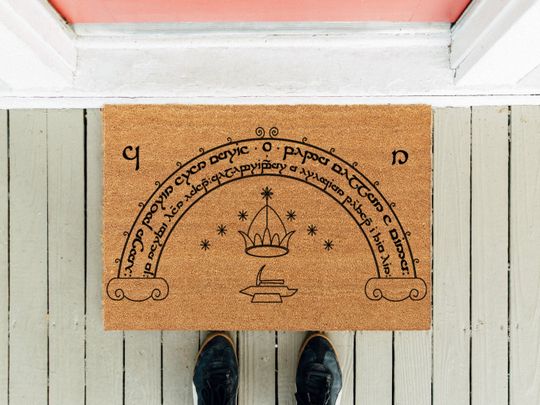Discover Speak Friend and Enter Doormat: Lord of the Rings Inspired Coir Mat