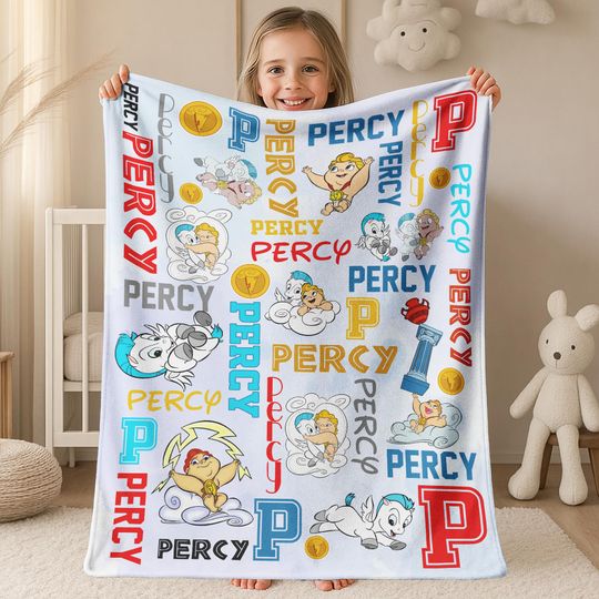 Discover Personalized Name Baby Hercules and Pegasus Blanket/Disney Hercules Fleece Blanket/Disneyland Family Matching/Walt Disney World OHW425