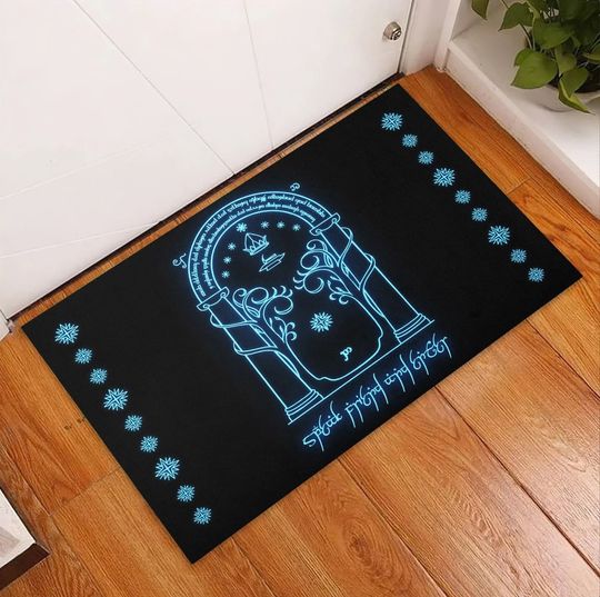 Discover Speak Friend And Enter, LOTR Door Mat, Speak Friend And Enter Polyester Doormat Closing Gift New House Farmhouse Decor Rug Carpet