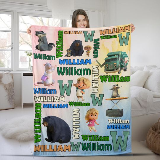 Discover Trash Truck Blanket/Trash Truck Blanket/Trash Truck Birthday Gifts/Truck Lover Gift Blanket/Birthday Gifts/Trash Truck Theme Party OGWB28