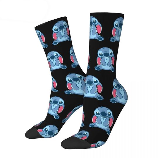 Discover New Lilo And Stitch Socks Men's Women's Funny Happy Stitch Socks