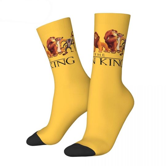 New Male Men Socks Harajuku The Lion King Characters Simba Sock
