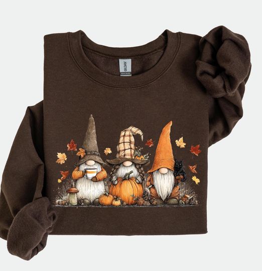 Discover Gnomes Fall Sweatshirt, Cute Gnome Sweater, Fall Gift, Fall Shirt, Gift For Thanksgiving, Thanksgiving Gnome, Thanksgiving Sweatshirt
