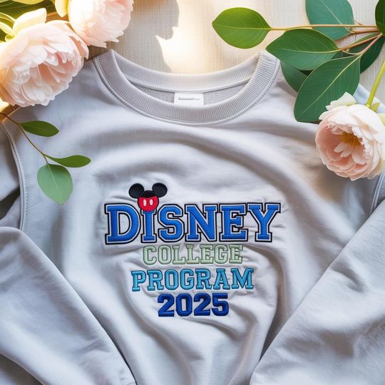 Disney College Program Sweatshirt 2025, DCP Embroidered Crewneck, Magical Intern Shirt, Disney Internship Sweater, Disney Campus Life Tee