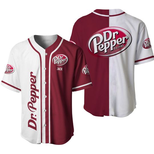 Dr Pepper Baseball Shirt, Dr Pepper Jersey Shirt, Dr Pepper Jersey, I Love Dr Pepper Shirt, Dr Pepper Tshirt, Football Jersey