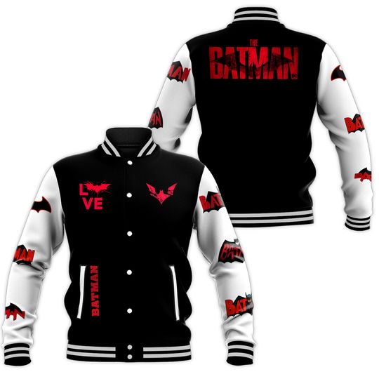 The Dark Knight Batman Baseball Jacket, Superhero Jacket