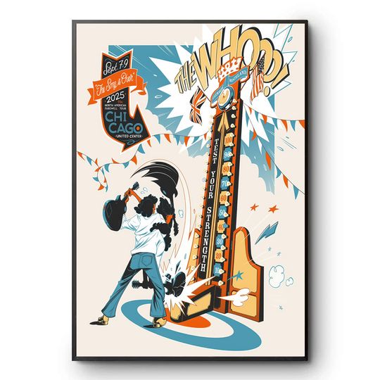 The Who in Chicago Tour September 7 2025 Poster
