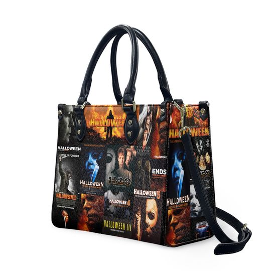 Michael Myers Handbag, Halloween Leather Handbag, Horror Movie Characters Bag, Woman Shoulder Bag,Crossbody Bag,Movie handbag,Halloween Gift