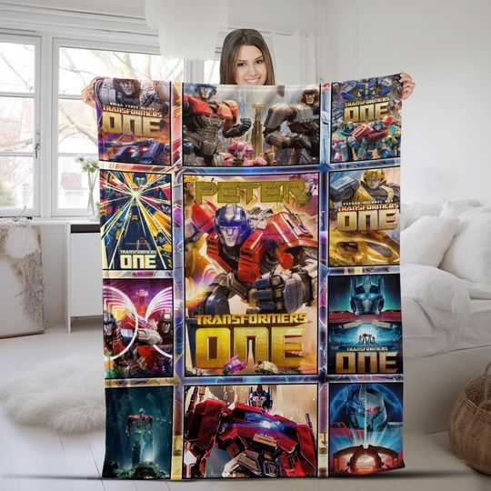 Transformer One Blanket, Optimus Prime Robot Blankets, Boy Bed Room Blanket