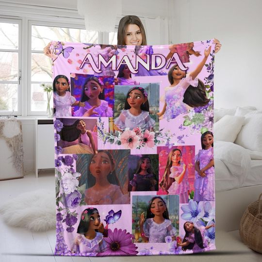 Discover Isabela Encanto Blanket, Personalized Encanto Blanket, Encanto Mirabel, Encanto Movie Gift, Mirabel Madrigal And Isabela Madrigal AXIW04