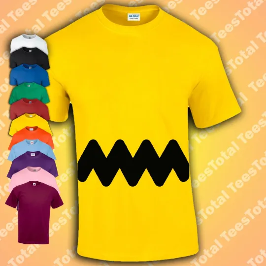 Discover Charlie Brown Mens T Shirt Funny Retro Cartoon Snoopy Peanuts Top