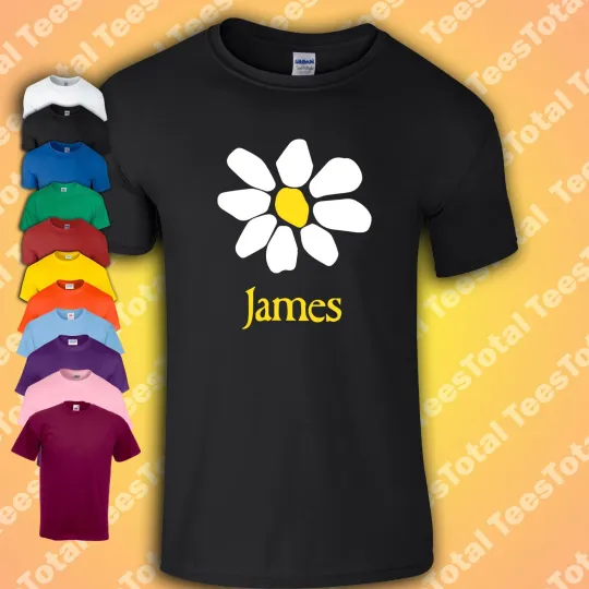 James The Band Tim Booth Daisy T-Shirt 1990s Madchester Happy Mondays Oasis