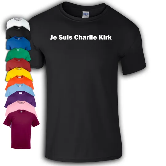 Discover Je Suis Charlie Kirk T-Shirt - Freedom Is Worth Fighting For