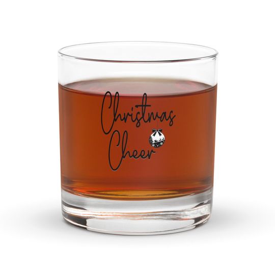 Discover Christmas Cheer Holiday Rocks glass