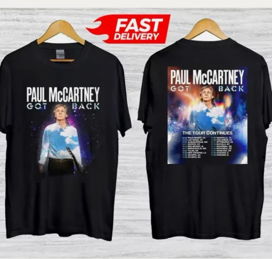 McCartney Got Back Tour 2025 North America Double Sided T-Shirt