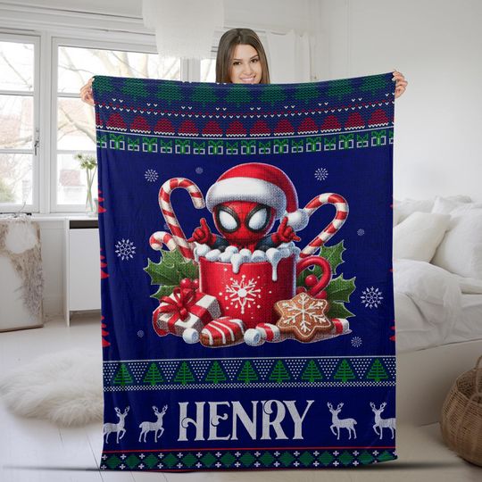 Discover Ugly Superhero Blanket, Christmas Cartoon Blanket, Christmas Movie Decor Home, Ugly Character AXIR16